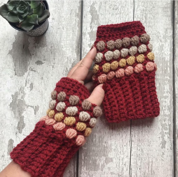 Horizon Fingerless Gloves Crochet Pattern - DIY Stylish Handwarmers - Cozy & Customizable Winter Crochet Project