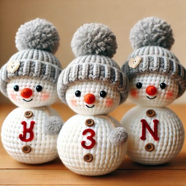 Snowman Crochet Pattern PDF - Christmas Amigurumi Santa & Friends - Holiday Gift for Crocheters