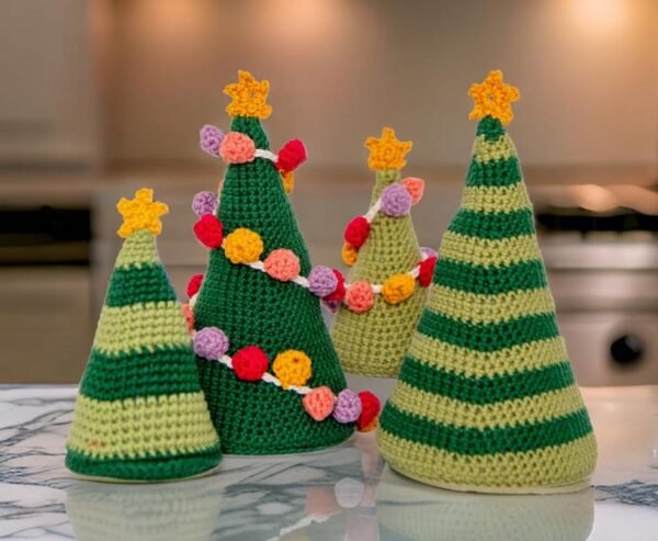 Whimsical Crochet Christmas Tree Pattern - Festive DIY Holiday Decor & Beginner Gift Idea