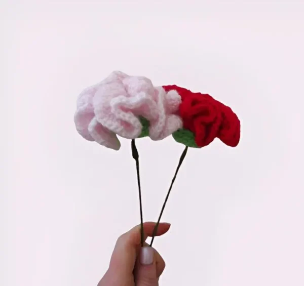 Beginner Carnation Crochet Pattern - DIY Easy Flower Tutorial - Perfect Handmade Gif