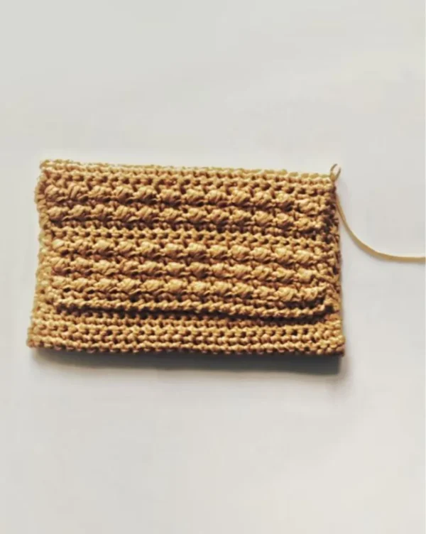 Olive Touch Pouch Crochet Pattern - Simple Textured Pouch PDF - Modern Everyday Bag for Beginners