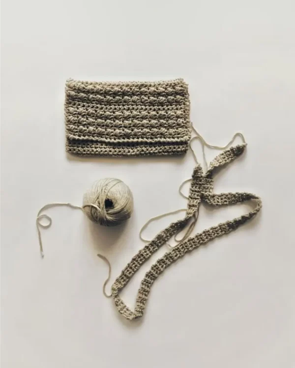 Olive Touch Pouch Crochet Pattern - Simple Textured Pouch PDF - Modern Everyday Bag for Beginners - Image 3