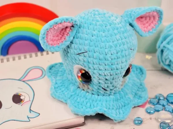 Dumbo Octo Crochet Pattern - Amigurumi Octopus Plushie - Cute Sea Animal Crochet PDF - Image 10