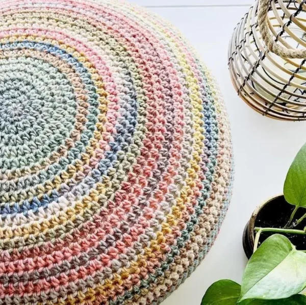 DIY Crochet Pouf Pattern - XXL Floor Cushion - Handmade Ottoman - PDF Digital Download - Home Decor - Image 3