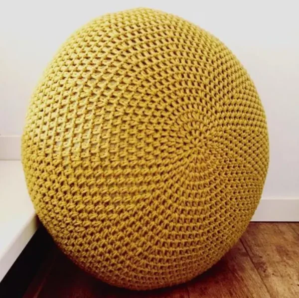 Cozy Crochet Pouf Pattern - DIY Floor Cushion - Modern Boho Ottoman - Cozy Home Decor - Crochet PDF Pattern - Image 7