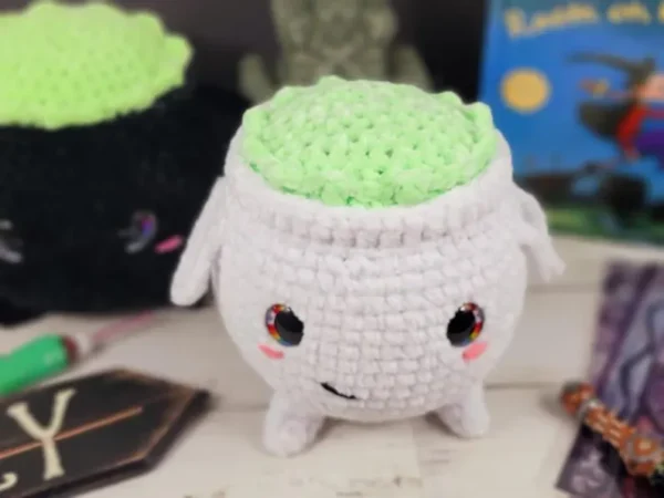 Witch’s Cauldron Crochet Pattern - Halloween Amigurumi Decor - Spooky Cute Potion Pot - Digital PDF - Image 2