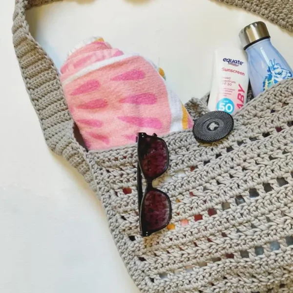 Grindstone Tote Bag Crochet Pattern - Stylish Reusable Market Bag PDF - Easy DIY Tote Bag for Beginners - Image 5