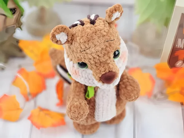 Christopher the Chipmunk Crochet Pattern - Woodland Amigurumi Animal - Instant Digital Download - Image 8