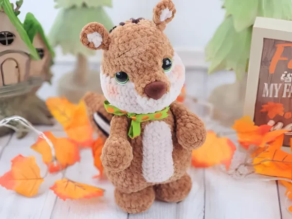 Christopher the Chipmunk Crochet Pattern - Woodland Amigurumi Animal - Instant Digital Download - Image 4