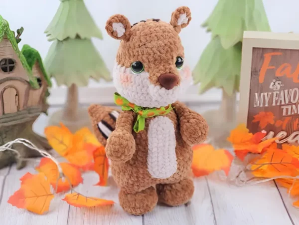 Christopher the Chipmunk Crochet Pattern - Woodland Amigurumi Animal - Instant Digital Download - Image 2