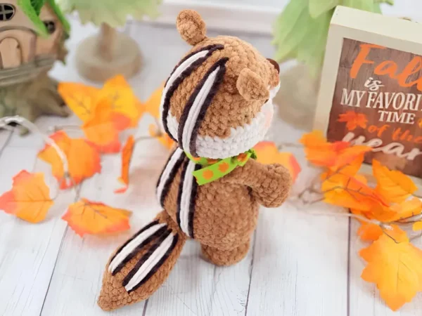 Christopher the Chipmunk Crochet Pattern - Woodland Amigurumi Animal - Instant Digital Download - Image 9