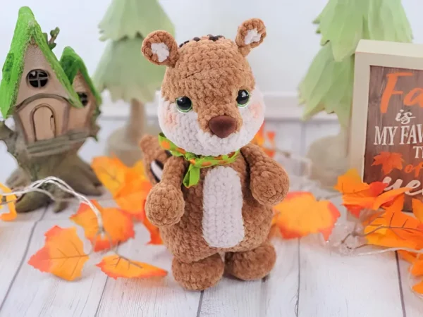 Christopher the Chipmunk Crochet Pattern - Woodland Amigurumi Animal - Instant Digital Download - Image 6
