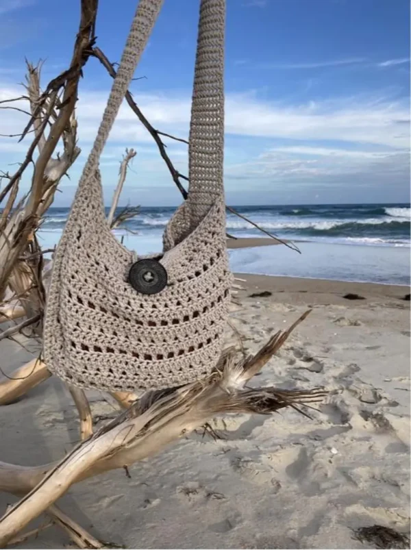 Grindstone Tote Bag Crochet Pattern - Stylish Reusable Market Bag PDF - Easy DIY Tote Bag for Beginners - Image 4